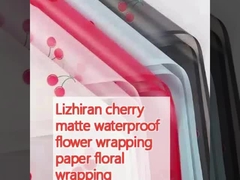 Papel de embrulho de flores impermeável Lizhiran cerejeira-matau papel de embrulho de flores translúcido de papel coreano
