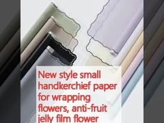 Papel de lenço pequeno de novo estilo para embrulho de flores, papel de embrulho de flores com filme anti-geléia de frutas, papel de embrulho de flores de buquê de morango