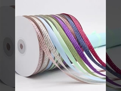 2cm fita verde caixa de presente embalagem fita de bolo de flores BESTWISHES estampagem a quente fita de presente