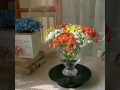 Mini-céu estrelado, cores de primavera, estrelas estreladas, flores simuladas, flores falsas, Artificia