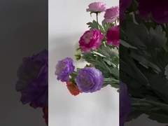 Três flores artificiais de lótus, mobiliário de peônia, decoração da sala de estar e da mesa de jantar, um