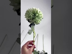 Novo fabricante fornece flores artificiais em bolinhas de cebola única em estoque para flores de seda de casamento, ho