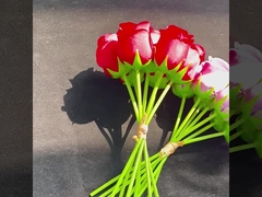 Varejo de rosas simuladas de 7 cabeças, rosas imperiais, buquês de rosas portáteis para casa, hotel, casamento