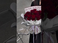 Papel de buquê impermeável de poliamina papel de arte espelho papel de embalagem de flores