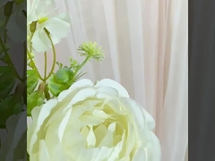 Bouquet de rosas simulado, flor de seda, flor de plástico, flor falsa, decoração de sala de estar de uma única ramificação