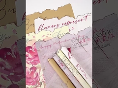 Papel de Arte de Amantes da Chama de Fogo Retro Papel de Embalagem de Flor de Couro de Vaca