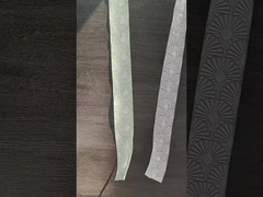 2.5cm padrão chinês tradicional de balança de peixe padrão fita flor embalagem estofado de decoração de lembrança