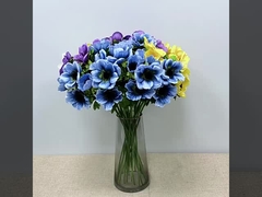 Simulação de 3 Flores de Girassol Casa Branca Única Flores de Lótus Prateado Decoração de Casamento Simulação