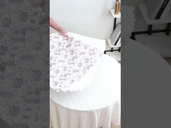 Papel 3D de teclado de algodão Star River Rose Love Flower Papel de embalagem