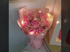 Dia dos Namorados 520 Céu Estrelado Flores Secas Rose Bundle para Namorado e Mulher Romanti Natal presente