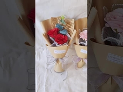 Bouquet de sabão de rosa artificial de barra única, flor eterna de anfíbio, decoração de presente de festival