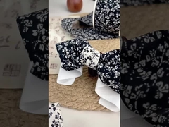 Faixa floral de estilo japonês pequena e fresca de dois lados