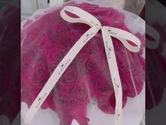 Vendas directas de fábrica de materiais florais de papel dourado de dupla face, de estilo coreano, de série de luxo leve