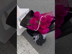 Primeiro amor papel de cores sólidas rolo de buquê de flores papel de embrulho, impermeável papel de embrulho de arte floral pape