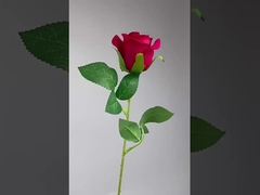 Simulação de flor mini rosa única flor falsa decoração para casa flor portátil decoração de casamento homem