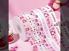 Fita de Aniversário do Urso de Morango