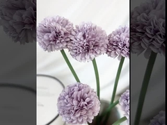 Simulação de flor mini bola de 6 peças decoração de casa mesa de jantar flor de hotel decoração suave floral