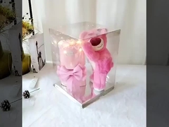 Para a época de formatura, dei aos meus colegas e professores bonecas de urso de morango, buquês de rosas, Qixi