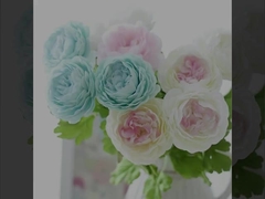 Peônia simulada, flor falsa, lótus, peônia oceânica, flor de seda de cabeça única, fluxo artificial de casamento