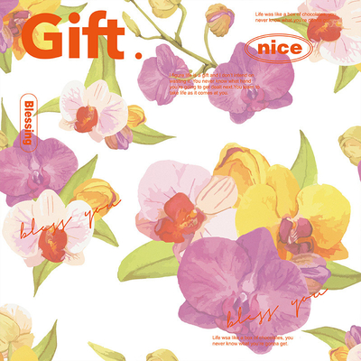 Bom preço. Florista branco Wrapping Paper Sheets da hortênsia da orquídea de borboleta 58cm x 58cm on-line