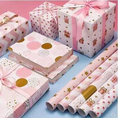 Bom preço. 50cm*70cm Matte Gift Wrap Paper Roll para o amigo on-line