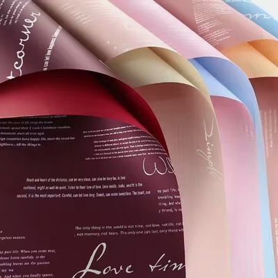 comprar Papel de buquê à prova d'água papel de embrulho de flores translúcido Fabricação em linha