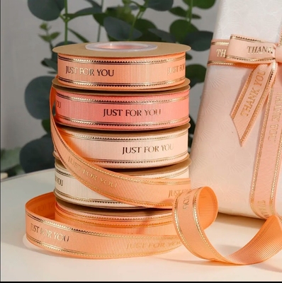 Bom preço. Estampagem a quente 3D de alta qualidade grosgrain fita impressa personalizada on-line