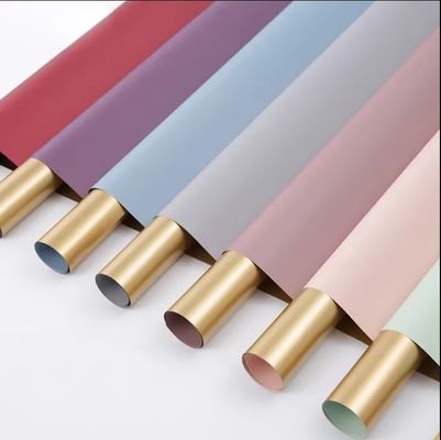 comprar 64X34X0,36 cm Bem palpação de mão Papel de embrulho de flores de plástico de dois lados com ouro Fabricação em linha