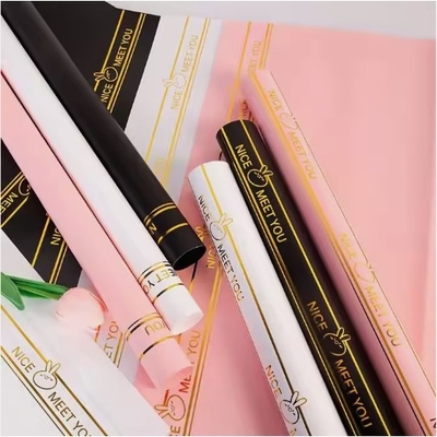 comprar Padrão de estampagem a quente Papel de embrulho de flores à prova d'água Papel de embrulho de buquês florais Fornecimentos de florista online manufacture