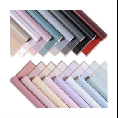 Bom preço. Papel de borda de ouro translúcido e à prova d'água A escolha ideal para o envelopamento de buquês coreanos on-line