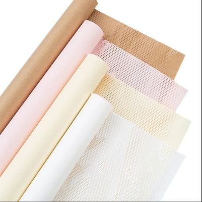 comprar 18 cores papel kraft papel de embrulho rolo para flores embalagem acessórios presentes mudança transporte embalagem honeycomb Fabricação em linha