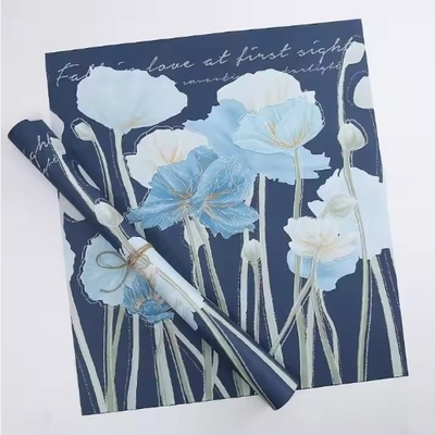 comprar Papel de embrulho floral à medida à prova d'água para buquê de flores de estilo coreano online manufacture