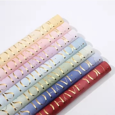 comprar Papel de embrulho de presentes coreanos 58*58cm Impermeável Florista embalado para buquês coloridos online manufacture