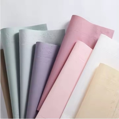 Bom preço. Impressão 3D de papel de arte de celulose mista Papel de embrulho de flores para embrulho de buquê colorido on-line