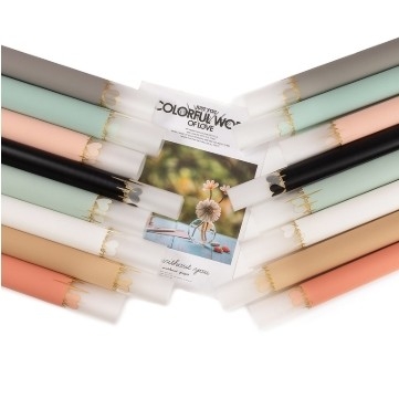 comprar Dia dos Namorados batimentos cardíacos filme de geleia buquê papel de embrulho impermeável papel rosa fosco material de presente material floral online manufacture