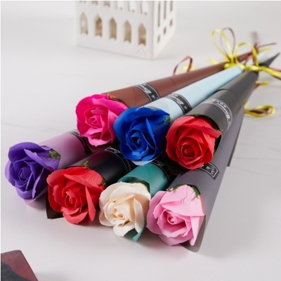 comprar Single Soap Rose Flower Simulation Soap Flower Bouquet Dia da Mãe Dom Dia dos Namorados Evento Pequeno Presente Atacado online manufacture