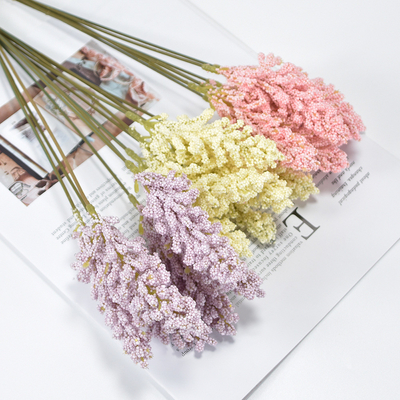 Bom preço. Minimalista Falso Bouquet de Trigo Realista Falsas Flores 5x30cm Plástico on-line