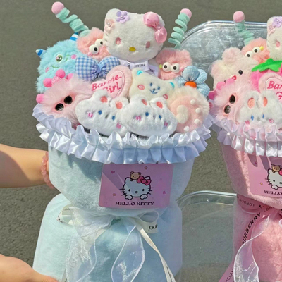 comprar Melody e Kiityt Cat Plush Doll Bouquet Natal e Qixi Festival Presente para meninas, melhores amigas e amigas online manufacture