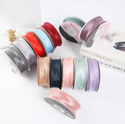 Bom preço. Fios de cauda de peixe fita de embalagem fita de bolso fita de bolo fita de fio loja de flores floral faixa de flores DIY caixa de presente fita de chiffon on-line