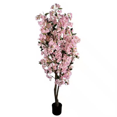 Bom preço. 150cm Árvore de Cereza Artificial Rosa Árvore de Cereza Artificial Flor Árvore de Cereza Artificial Planta para Decoração de Casamento do Jardim on-line