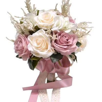Bom preço. Bouquet de flores artificiais Rosa peônia Flores de seda para decoração de casamento Noiva Dama de honor Flor de bouquet de noiva on-line