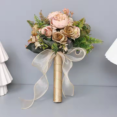 Bom preço. Bolso de alta qualidade Bouquets de casamento flores artificiais rosas noivas damas de honor favores de casamento de mão presente do dia dos namorados on-line