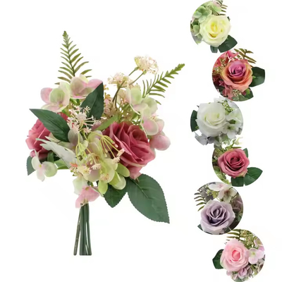 Bom preço. Fábrica de rosas artificiais directas Flores para decoração de casamento Bouquet de flores artificiais on-line