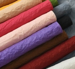 comprar Papel de embalagem de flores de neve amassado à mão online manufacture