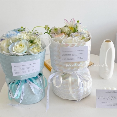 comprar Máscara de olho de gato Ice Cube, embalagens coloridas de flores, papel de flores, materiais à prova d'água feitos à mão online manufacture