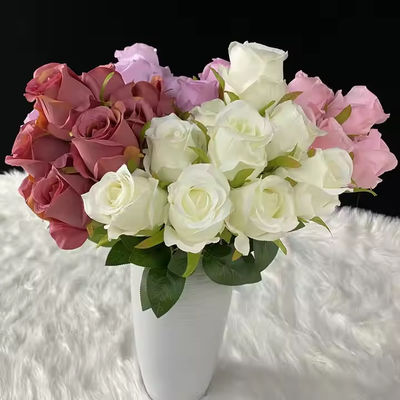 comprar 7 Cabeças Zixia Fada Simulação Flores Decorativas Bouquets de Casamento Flores Secas Internos Rosa de Seda Artificial Fabricação em linha