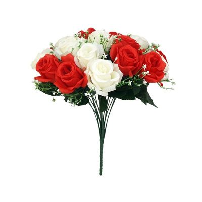 comprar Bouquets de rosas artificiais, decoração para o lar, arranjos florais, adereços de casamento para festivais Fabricação em linha