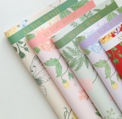 Bom preço. Papel de Embalagem de Flores de Mar on-line