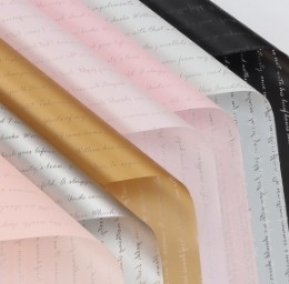 Bom preço. Pequeno papel mate inglês, papel vegetariano coreano, papel de embalagem de flores on-line