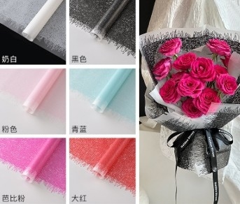 Bom preço. Papel de embalagem de flores com padrão de tecido tecido Ni Guang Ke impermeável on-line